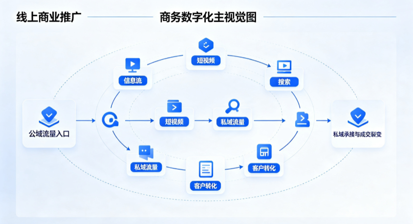 西峡县线上商业推广怎么做？全域流量闭环搭建与低成本转化实战指南